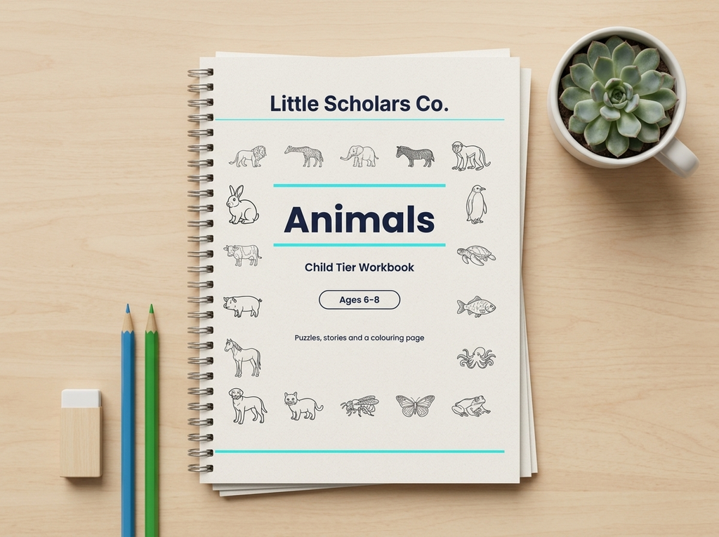 Animals Adventure — Child Tier Workbook
